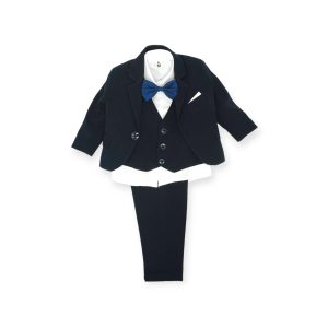 IMG_8857-Photoroom Παιδικό κοστούμι μπλε με ασορτί γιλέκο και παντελόνι. Ιδανικό για ειδικές περιστάσεις. Αγόρια 1-5 ετών. Διατίθεται και σε βρεφικό κοστούμι για βάπτιση.
